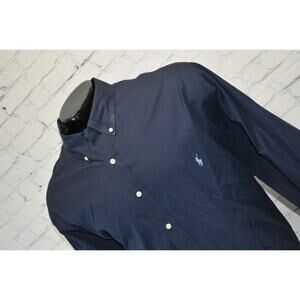 Polo Ralph Lauren Dress Shirt Men 3XB BIG Classic Fit Blue Long Sleeve
